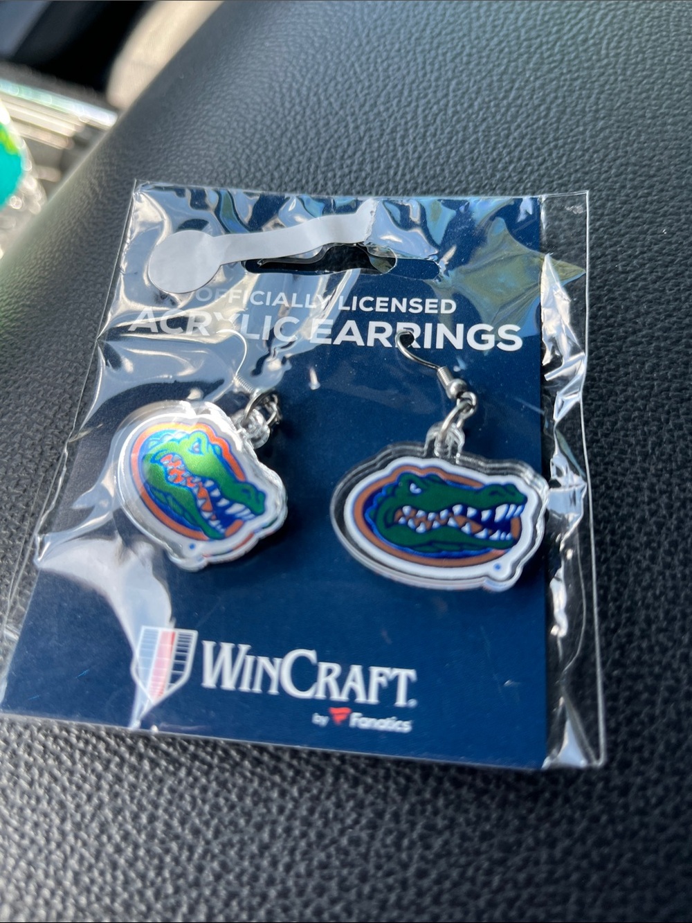 Florida Gators Earrings Loop Acrylic Accents University of Florida Gainesville